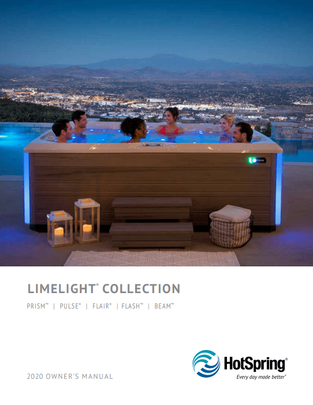 2020 Limelight Owner's Manual - Hot Tub Reno, Sparks, San Jose, Santa Cruz