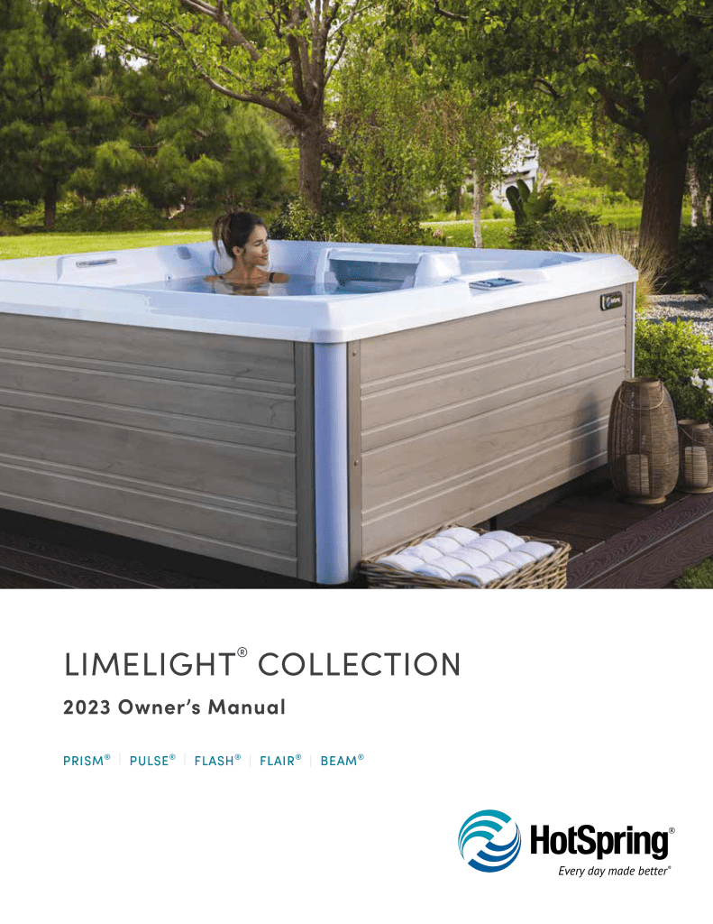 Hot Spring Spas Limelight Owner's Manual 2023