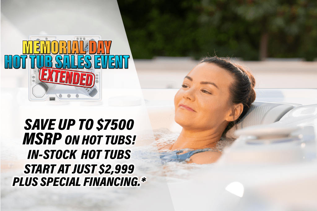 Memorial Day Hot Tub Sales Event Info