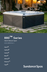 Sundance 880 Series Owners Manual 2025