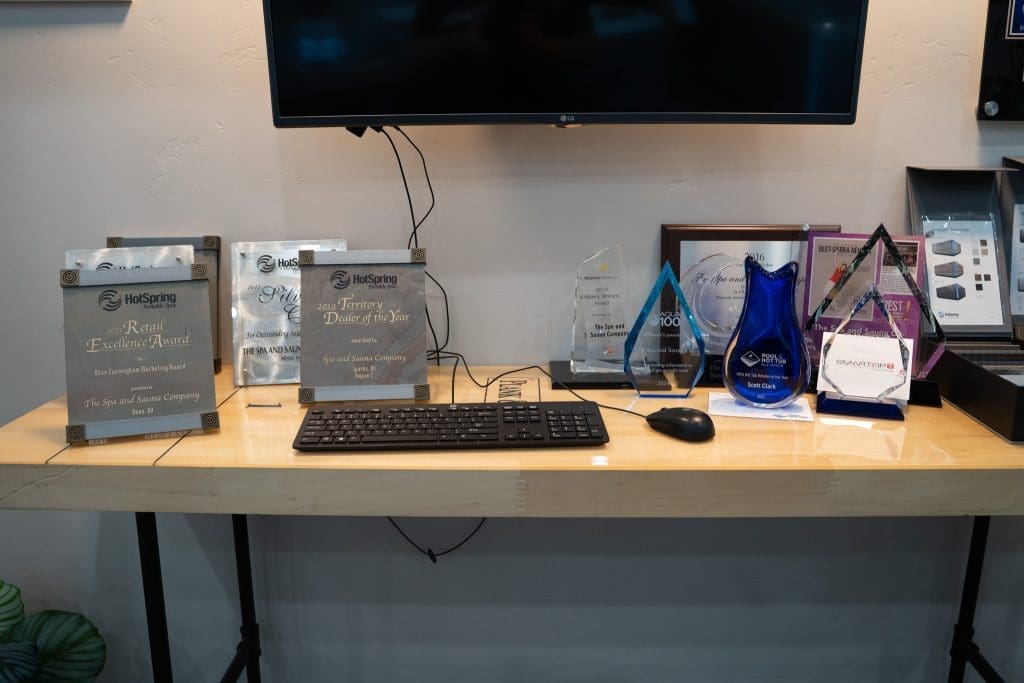 The Spa and Sauna Company Reno Showroom Awards