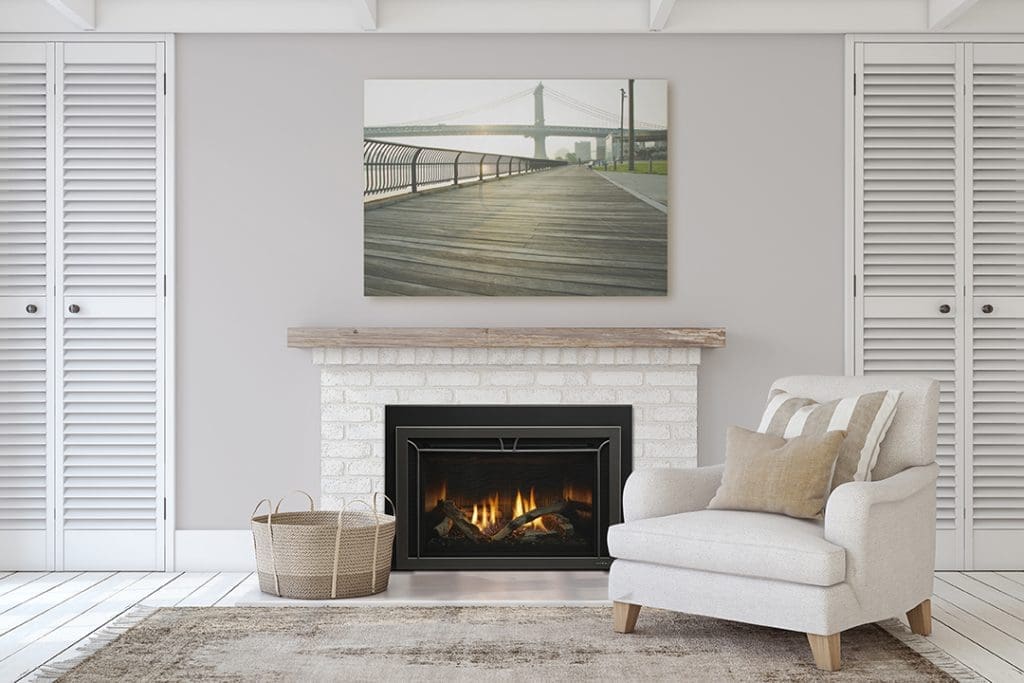 Classic fireplace in a living room