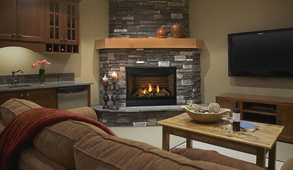 Classic fireplace in a living room