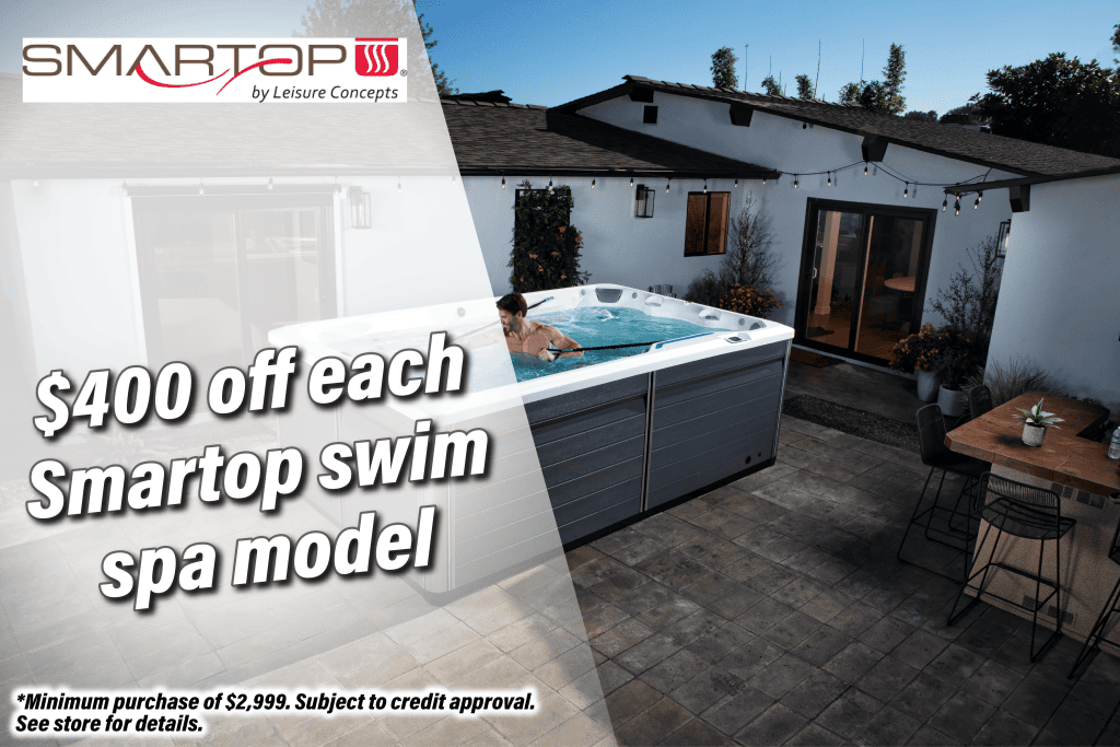 Smartop Sale - $400 Off Each Smartop Swim Spa Model - Landing