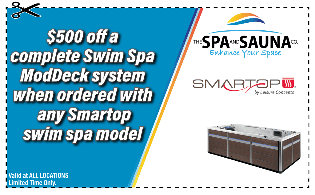 Smartop Sale - $500 Off Complete Swimspa - Coupon