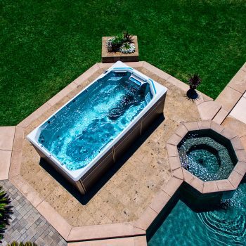 Endless Pool E550 Swim Spa from above