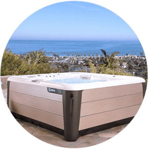 Highlife spa with ocean in background