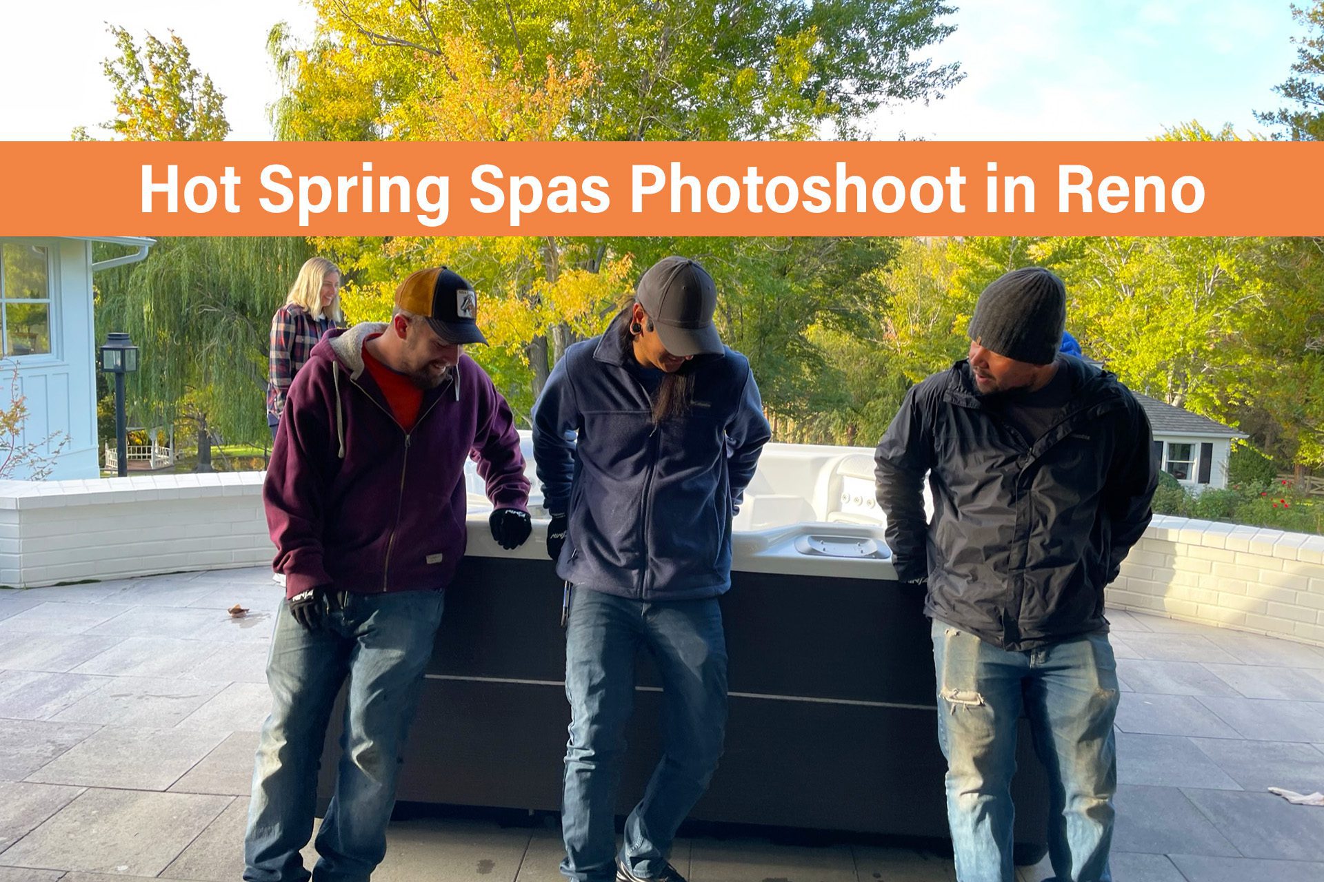 Hot Spring Spas Photoshoot in Reno