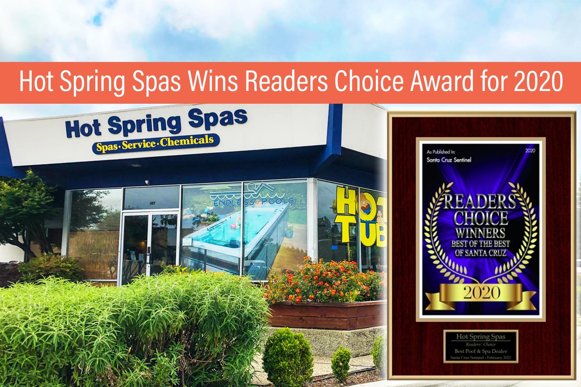 Hot Spring Spas Wins Readers Choice Award for 2020