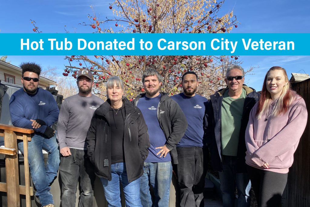 Hot Tub Donated to Local Carson City Veteran - (Kelly Kollar)
