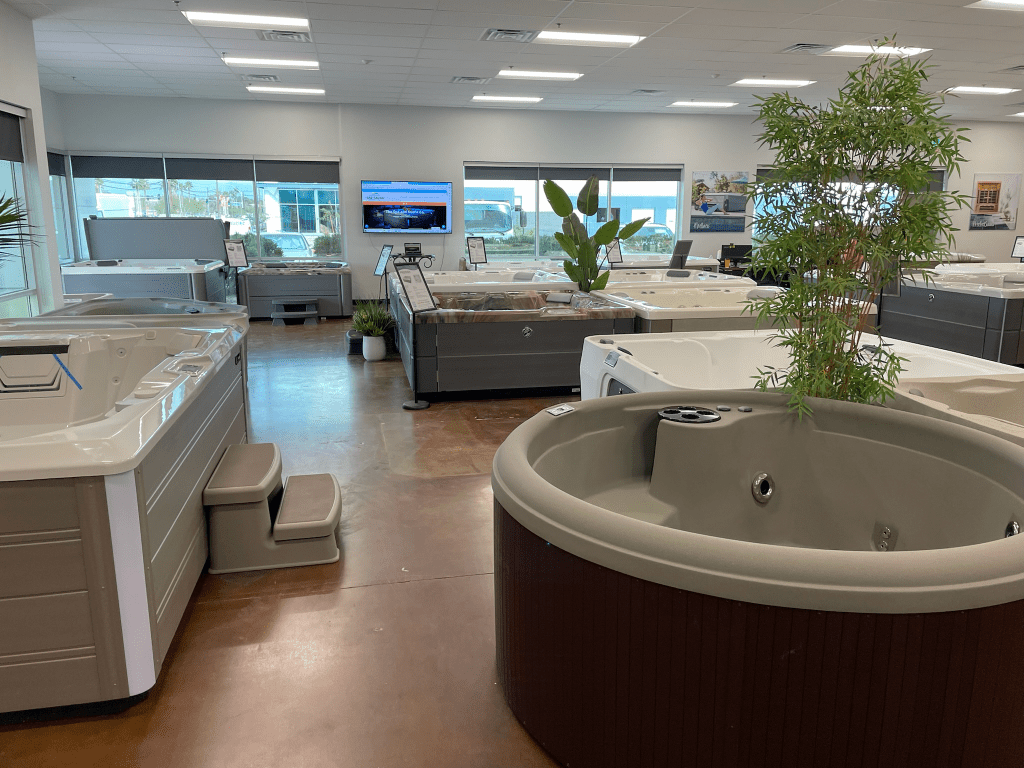 Hot Tubs Round Hot Tubs for Sale Las Vegas Showroom