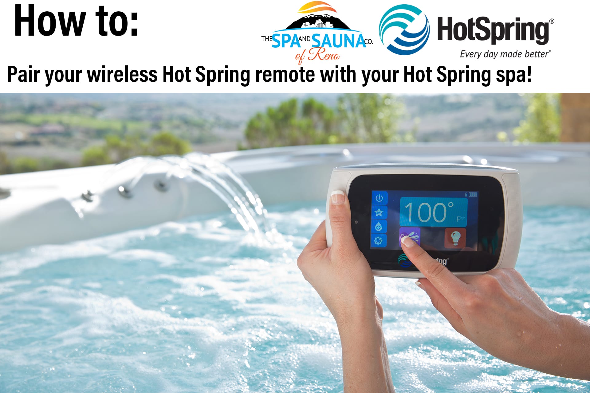 How to Pair Your Hot Spring Remote with Your Hot Spring Spa