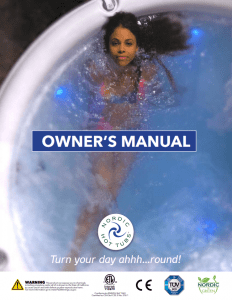 Nordic Hot Tub Owner's Manual