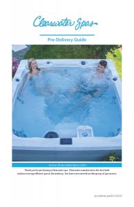 Clearwater Spas Pre-Delivery Guide