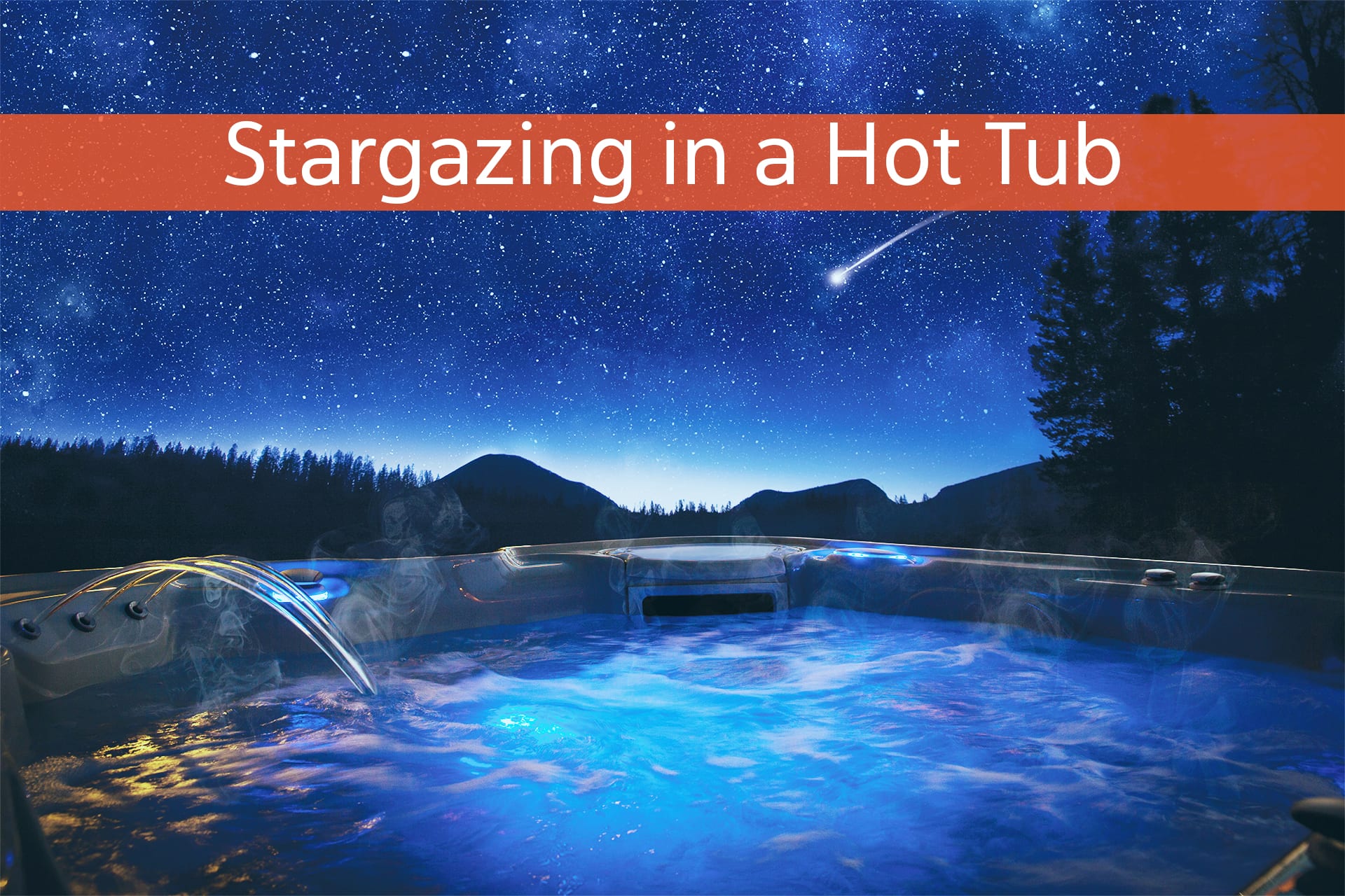 Stargazing in A Hot Tub