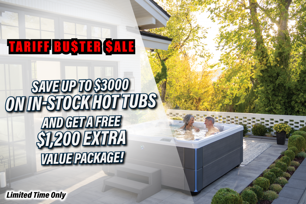 Tariff Buster Sale - In-Stock Hot Tubs on Sale