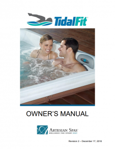 TidalFit Owner's Manual - Swim Spas on Sale Near Me, San Jose, Santa Cruz