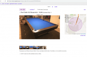 Should You Buy a Used Pool Table From Craigslist?