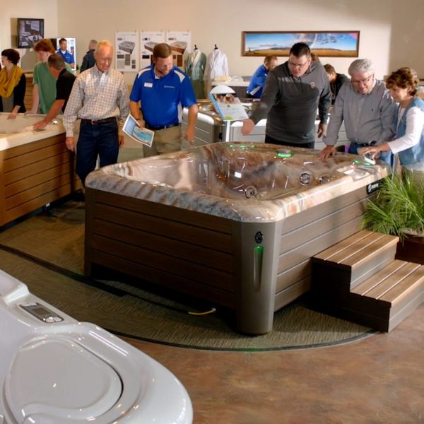 People Shopping for a hot tub