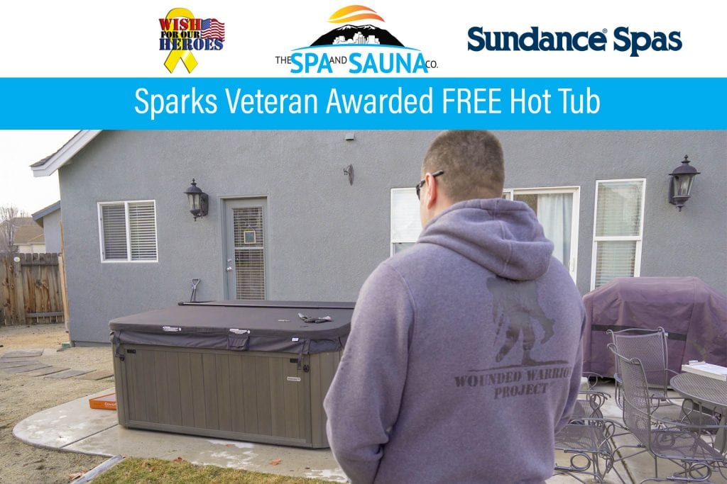 Sparks Veteran Awarded Free Hot Tub